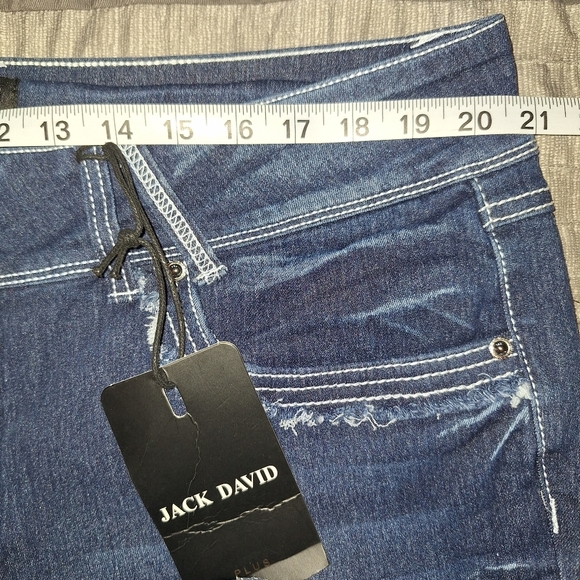 NWT Jack David Jeans Plus Size 22 Womens High Rise  Dark Denim - Picture 9 of 13
